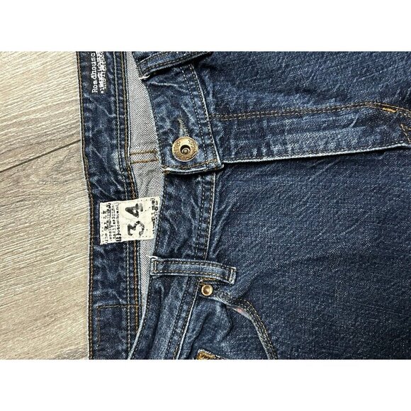 Vtg Volcom Dark Wash Straight Leg Size 34 Men’s Jeans - Picture 3 of 8